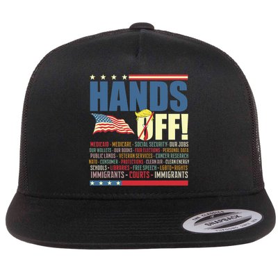 Resist Hands Off Protest Anti Trump  Flatbill Hat