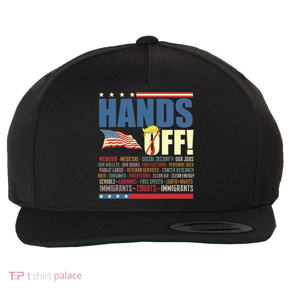 Resist Hands Off Protest Anti Trump  Wool Snapback Cap