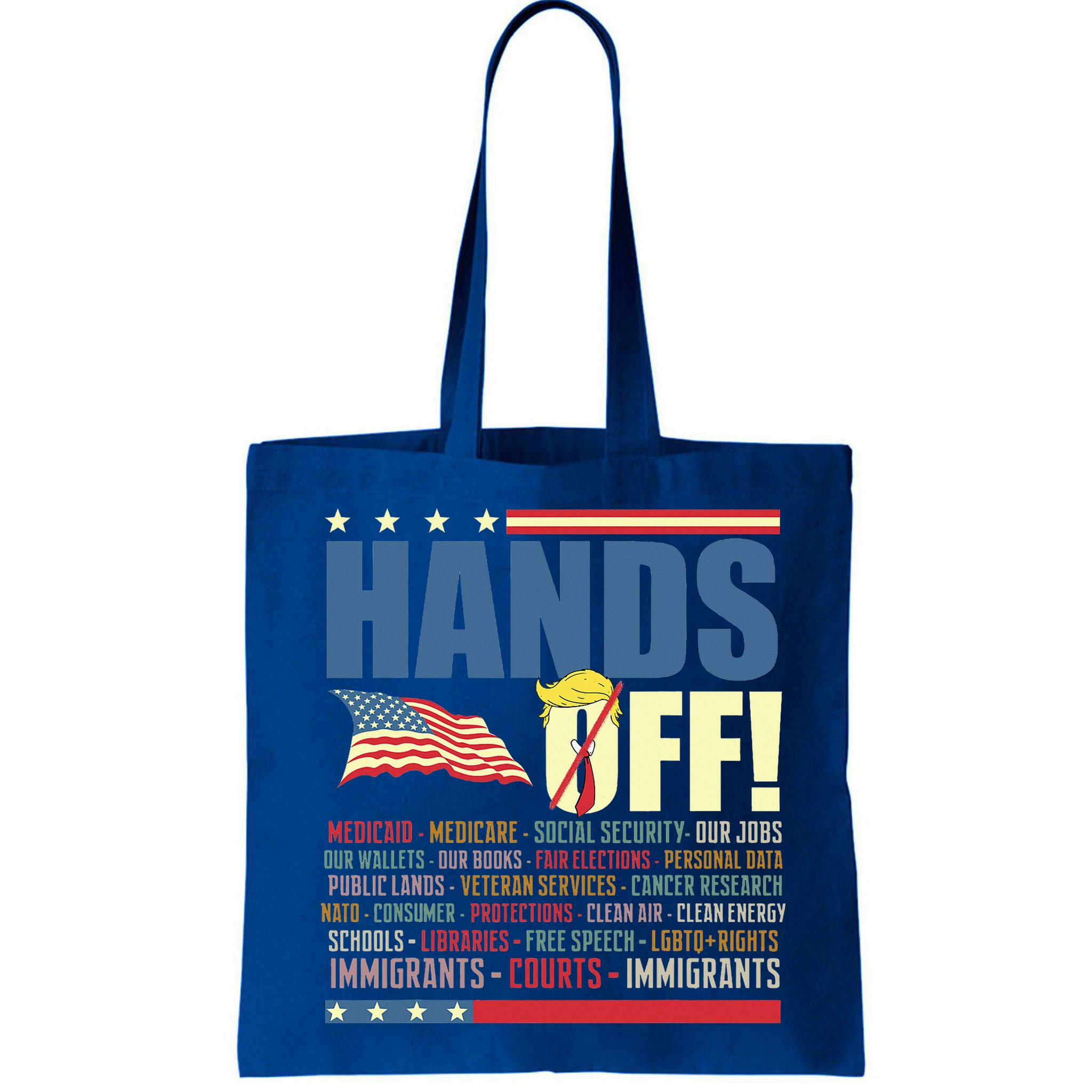 Resist Hands Off Protest Anti Trump  Bag