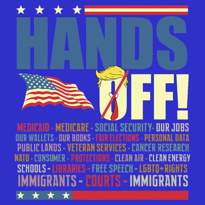 Resist Hands Off Protest Anti Trump  Poster