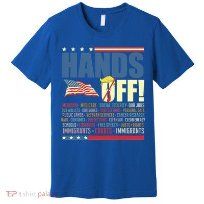 Resist Hands Off Protest Anti Trump  Premium T-Shirt