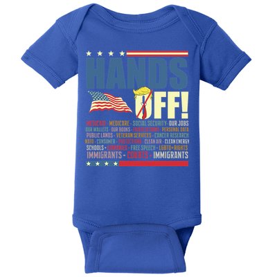 Resist Hands Off Protest Anti Trump  Baby Bodysuit