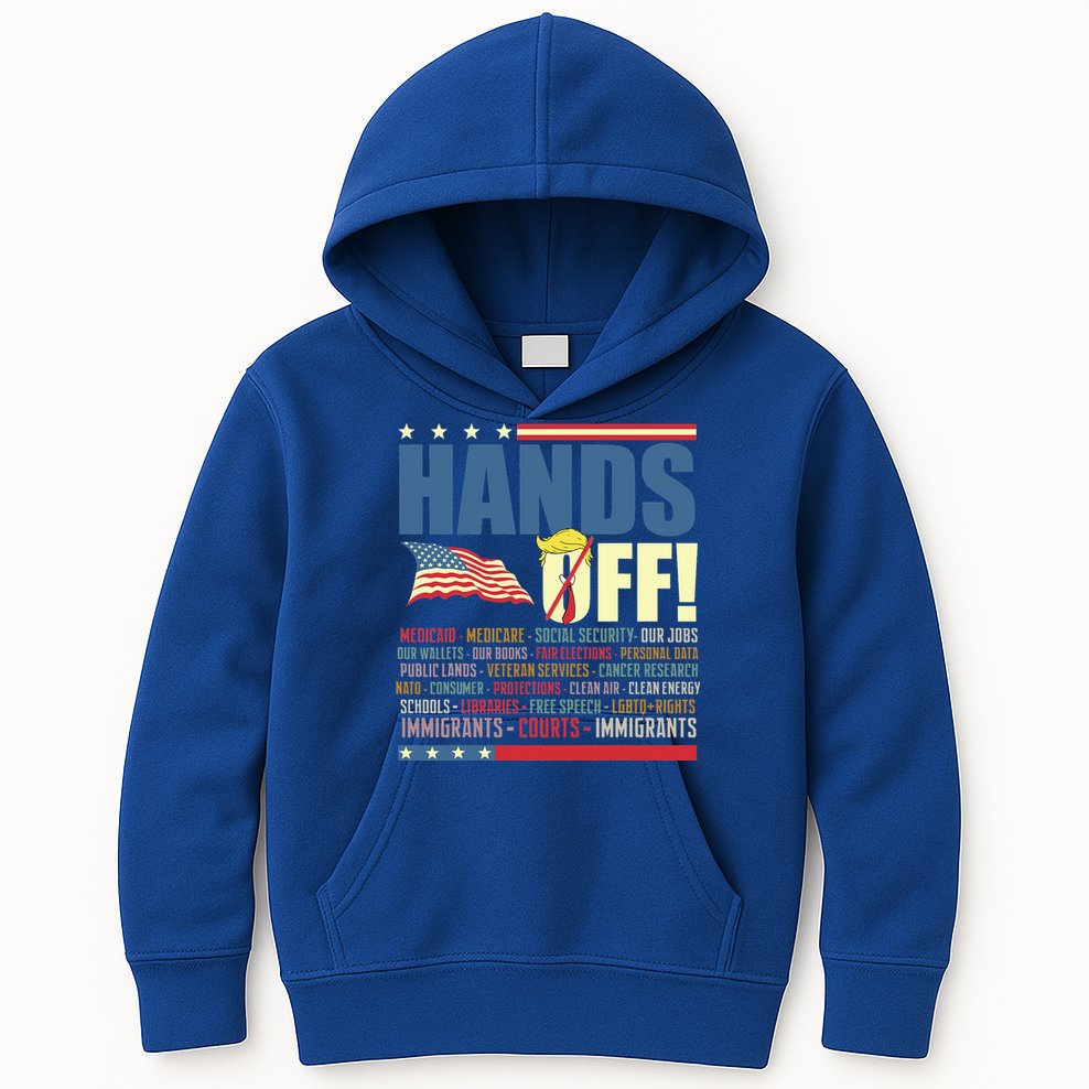 Resist Hands Off Protest Anti Trump  Kids Hoodie