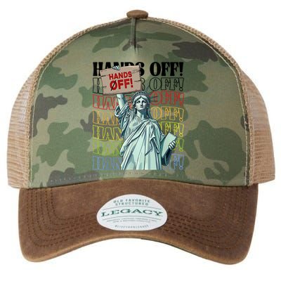 Resist Hands Off Vintage We The People American Flag Protest  Legacy Tie Dye Trucker Hat