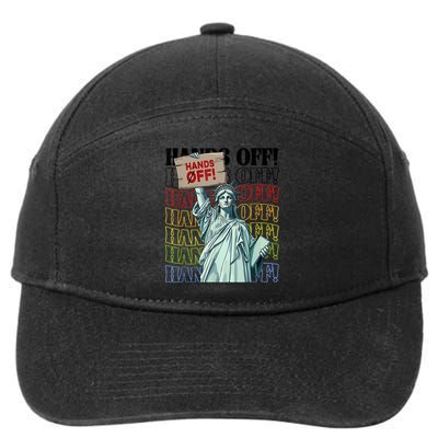 Resist Hands Off Vintage We The People American Flag Protest  7-Panel Snapback Hat