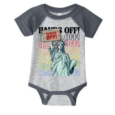 Resist Hands Off Vintage We The People American Flag Protest  Infant Baby Jersey Bodysuit