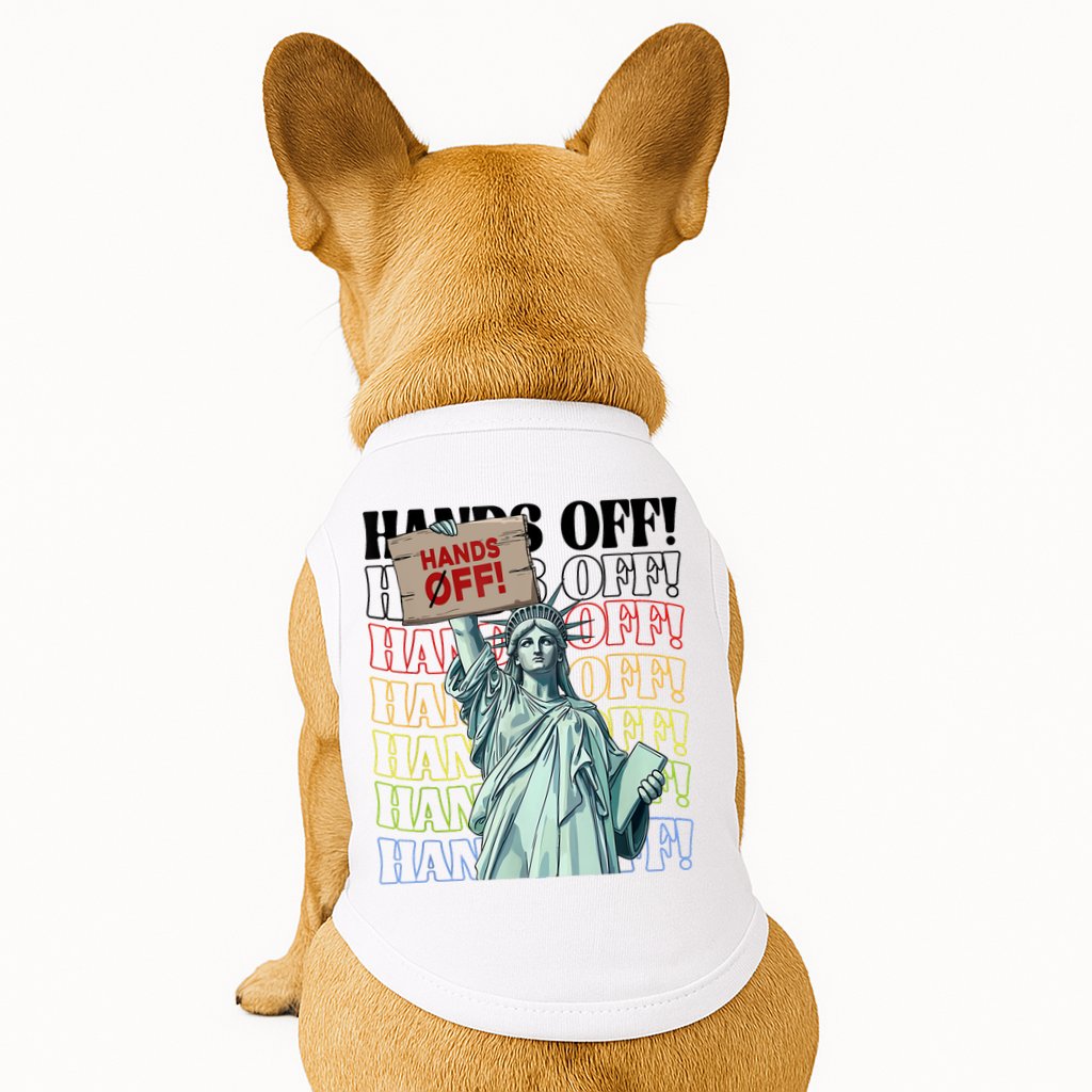 Resist Hands Off Vintage We The People American Flag Protest  Doggie Tank