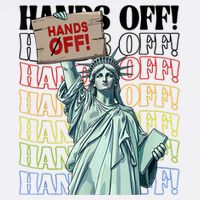 Resist Hands Off Vintage We The People American Flag Protest  Doggie Tank