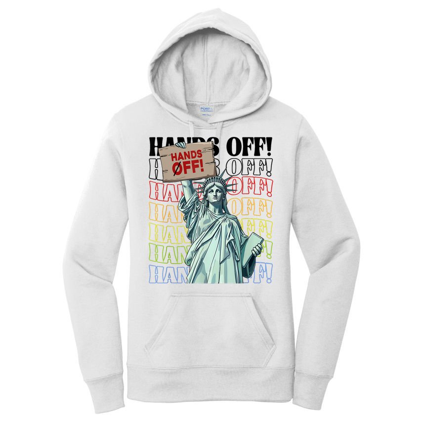 Resist Hands Off Vintage We The People American Flag Protest  Women's Pullover Hoodie