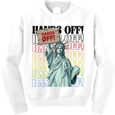 Resist Hands Off Vintage We The People American Flag Protest  Kids Sweatshirt