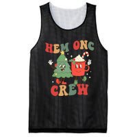 Retro Hem Onc Crew Hematology Oncology Nurse Christmas Mesh Reversible Basketball Jersey Tank