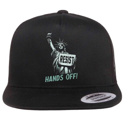 Resist Hands Off Statue Liberty Civil Rights Women Flatbill Hat