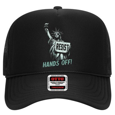 Resist Hands Off Statue Liberty Civil Rights Women Trucker Hat