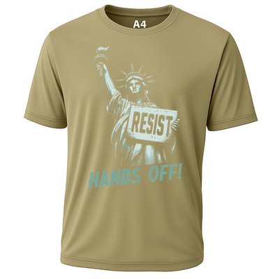 Resist Hands Off Statue Liberty Civil Rights Women Performance Shirt