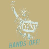 Resist Hands Off Statue Liberty Civil Rights Women Cooling Performance Long Sleeve Crew