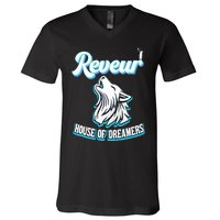 Reveur House Of Dreamers Rca Houses Dreamer School Spirit V-Neck T-Shirt