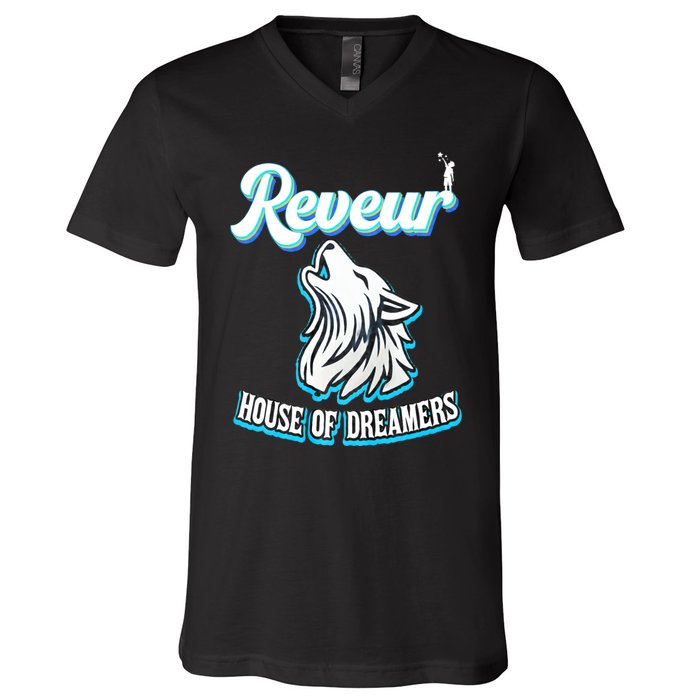 Reveur House Of Dreamers Rca Houses Dreamer School Spirit V-Neck T-Shirt