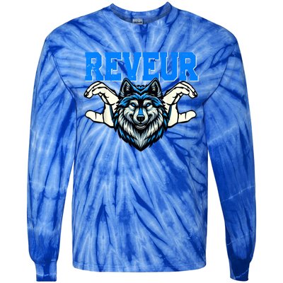 Reveur House Of Dreamers  Rca Dreamers School Spirit Wolf Tie-Dye Long Sleeve Shirt