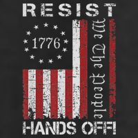 Resist Hands Off Protest Flag Protest Cool Comfort Performance Bucket Hat