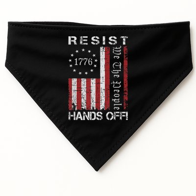 Resist Hands Off Protest Flag Protest USA-Made Doggie Bandana