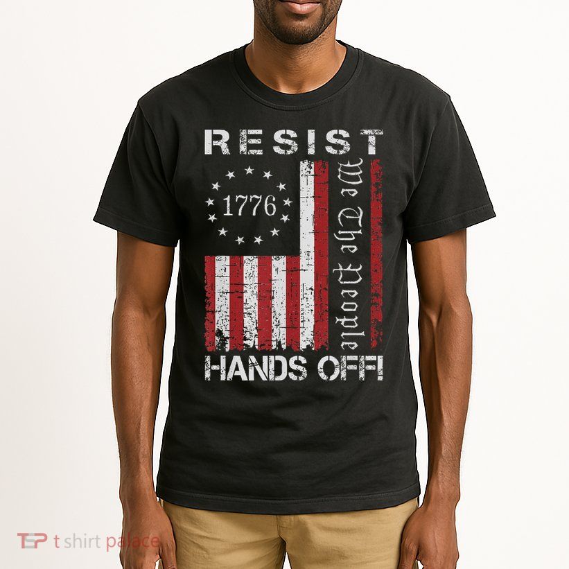 Resist Hands Off Protest Flag Protest Tall T-Shirt
