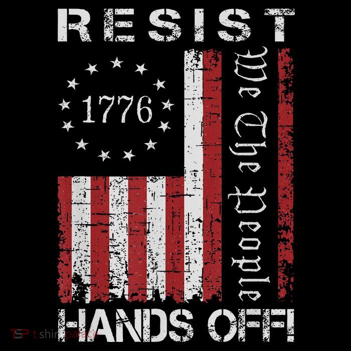 Resist Hands Off Protest Flag Protest City Backpack