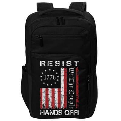 Resist Hands Off Protest Flag Protest Impact Tech Backpack