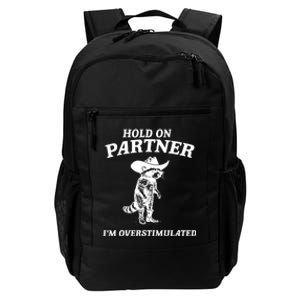 Raccoon Hold On Partner IM Overstimulated Daily Commute Backpack