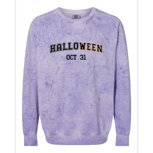 Retro Halloween OCT 31 Gift Colorblast Crewneck Sweatshirt