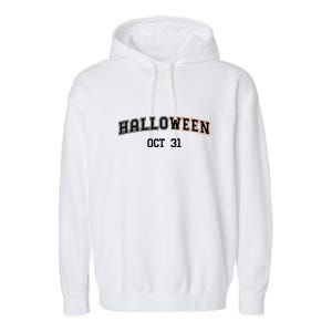 Retro Halloween OCT 31 Gift Garment-Dyed Fleece Hoodie