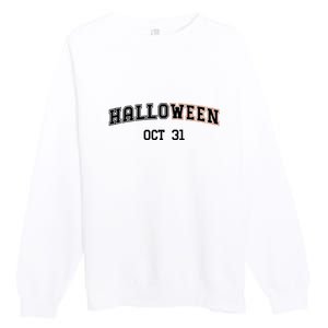 Retro Halloween OCT 31 Gift Premium Crewneck Sweatshirt