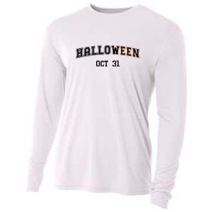 Retro Halloween OCT 31 Gift Cooling Performance Long Sleeve Crew