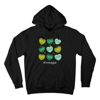 Retro Hearts Oncology Nurse Life Funny St Patrick's Day Hoodie