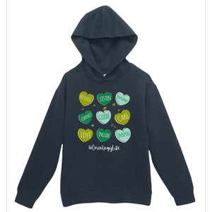 Retro Hearts Oncology Nurse Life Funny St Patrick's Day Urban Pullover Hoodie