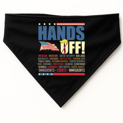 Resist Hands Off Protest Anti Trump USA-Made Doggie Bandana