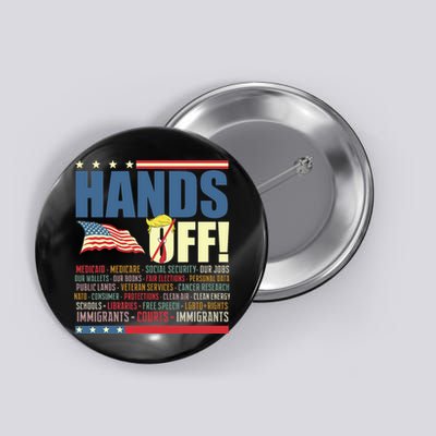 Resist Hands Off Protest Anti Trump Button