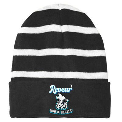 Reveur House Of Dreamers Rca Houses Dreamer School Spirit Gift Striped Beanie with Solid Band