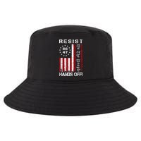 Resist Hands Off Protest 8647 86 47 Flag Protest Cool Comfort Performance Bucket Hat