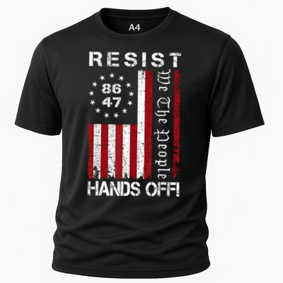 Resist Hands Off Protest 8647 86 47 Flag Protest Performance Shirt