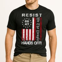 Resist Hands Off Protest 8647 86 47 Flag Protest Cooling Performance Crew T-Shirt