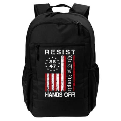 Resist Hands Off Protest 8647 86 47 Flag Protest Backpack