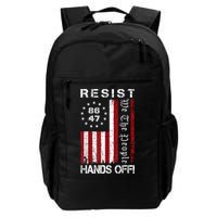 Resist Hands Off Protest 8647 86 47 Flag Protest Backpack