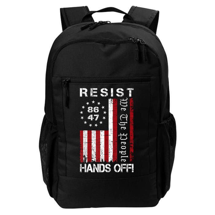 Resist Hands Off Protest 8647 86 47 Flag Protest Backpack