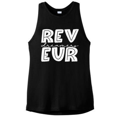 Reveur House Of Dreamers Rca Houses Dreamer School Spirit Ladies PosiCharge Tri-Blend Wicking Tank