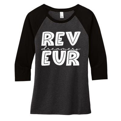 Reveur House Of Dreamers Rca Houses Dreamer School Spirit Women's Tri-Blend 3/4-Sleeve Raglan Shirt