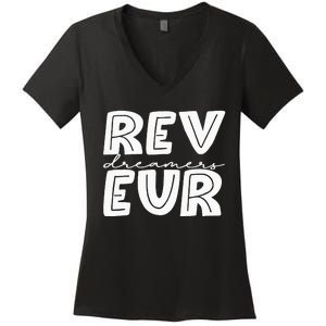 Reveur House Of Dreamers Rca Houses Dreamer School Spirit Women's V-Neck T-Shirt