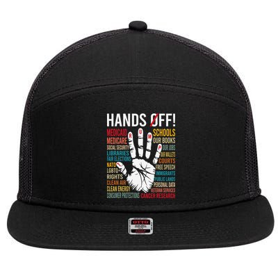 Resist Hands Off Protest 7 Panel Mesh Trucker Snapback Hat