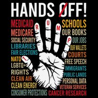 Resist Hands Off Protest City Backpack