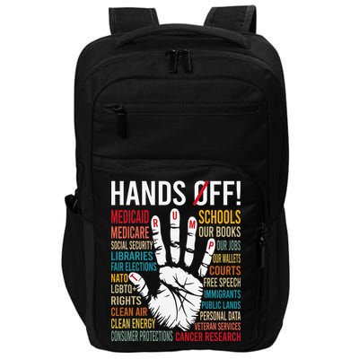 Resist Hands Off Protest Impact Tech Backpack