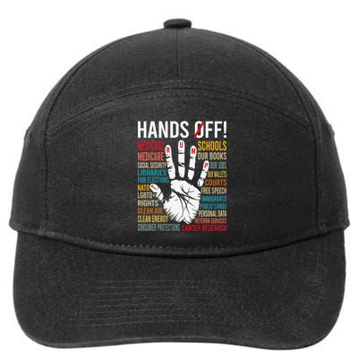 Resist Hands Off Protest 7-Panel Snapback Hat
